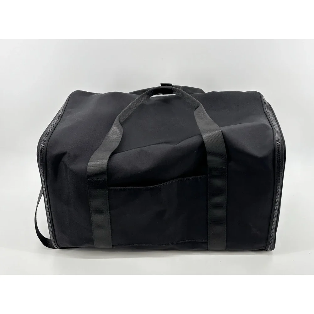 Fabletics Black Fold-Out Garment Bag Duffel Carry-On Travel Bag Shoulder Strap